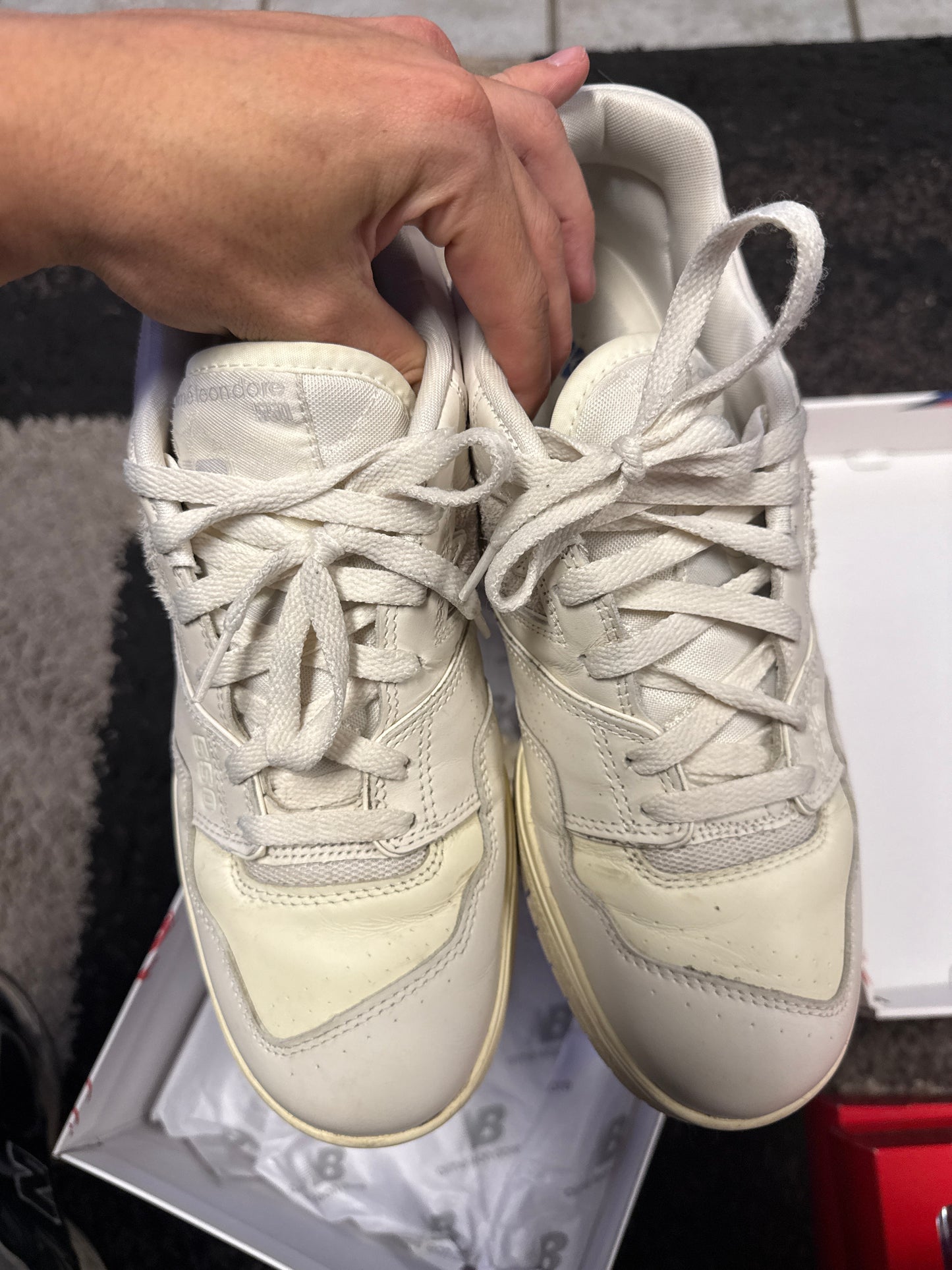 New Balance 550 Aime Leon Dore White Leather (US 11.5) / USED