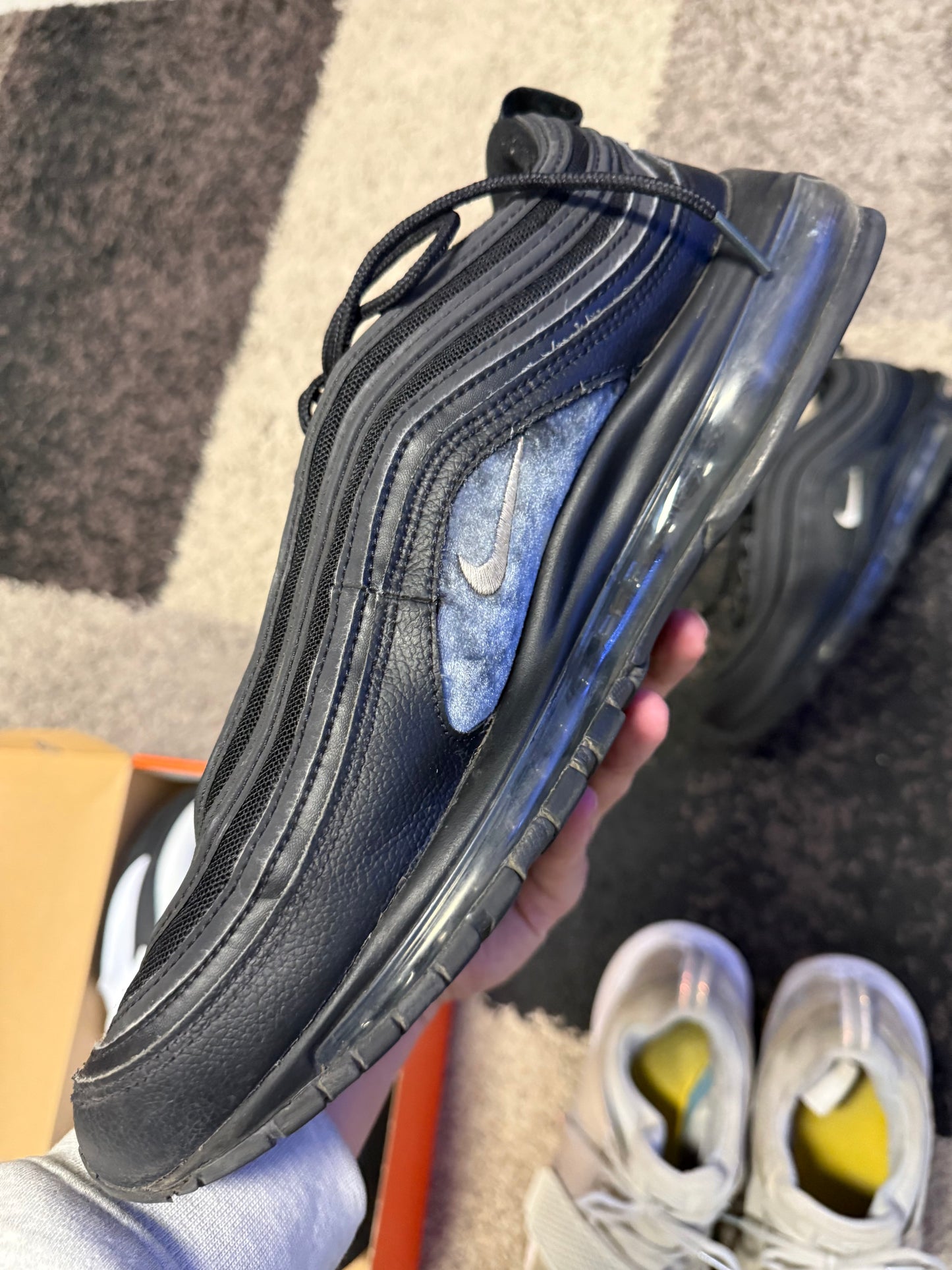 Nike Air Max 97 Black White Anthracite (US 13) / USED NO BOX
