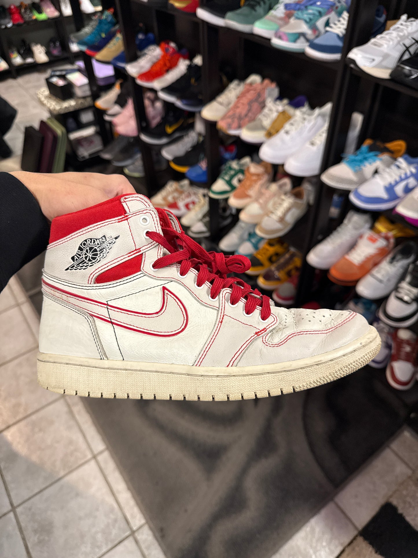 Jordan 1 Retro High Phantom Gym Red (US 10.5) / USED NO BOX