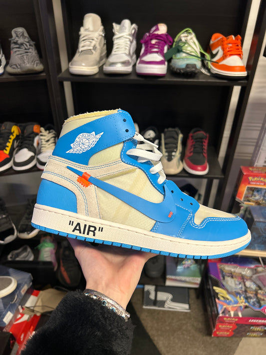 Jordan 1 Retro High Off-White University Blue (US 10.5) (clean no box)