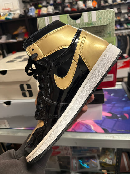 Jordan 1 Retro High NRG Patent Gold Toe (US 9) / USED NO BOX