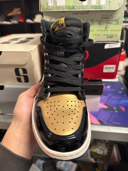 Jordan 1 Retro High NRG Patent Gold Toe (US 9) / USED NO BOX