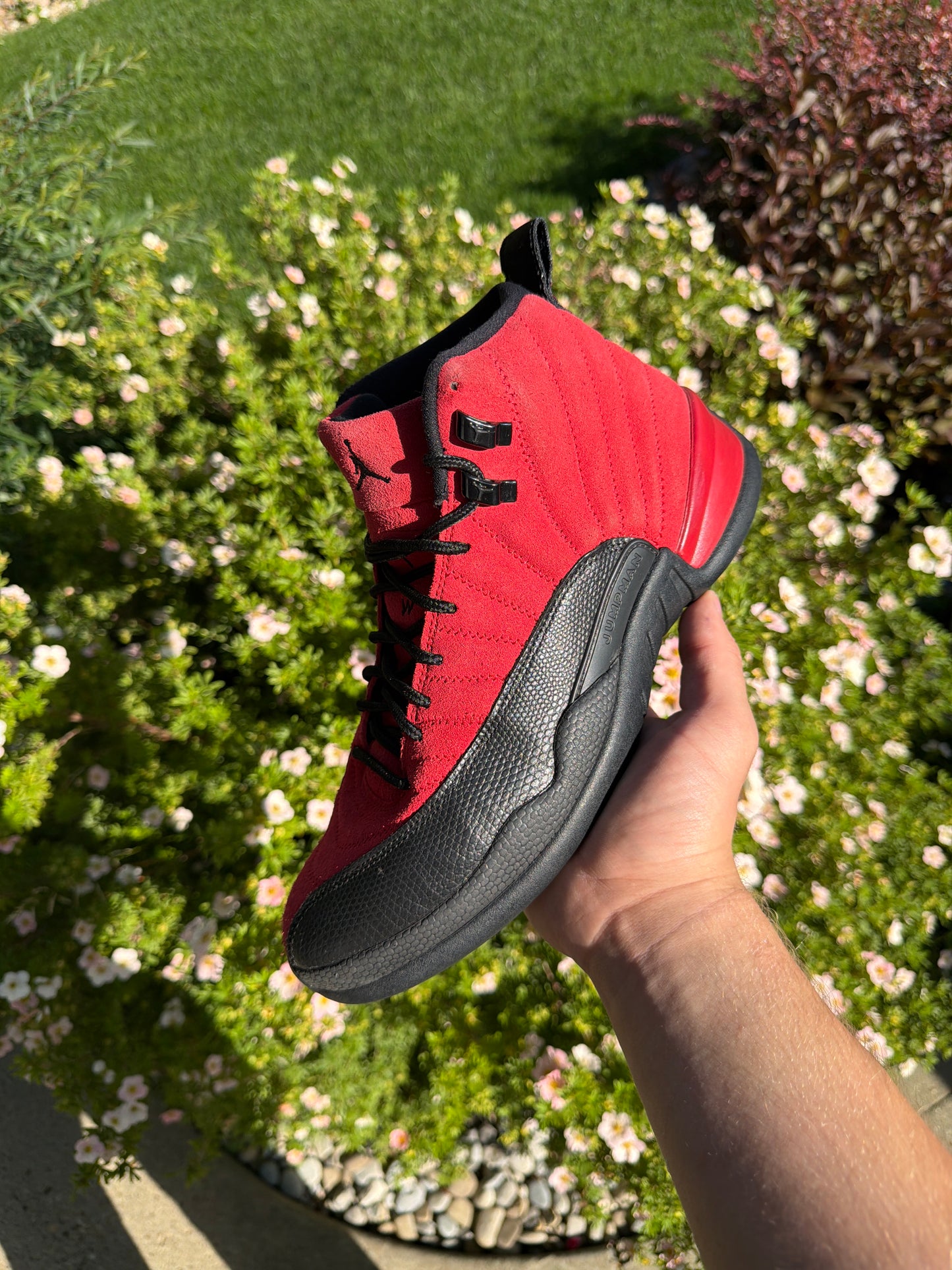 Jordan 12 Retro Reverse Flu Game (US 9) (used no box)