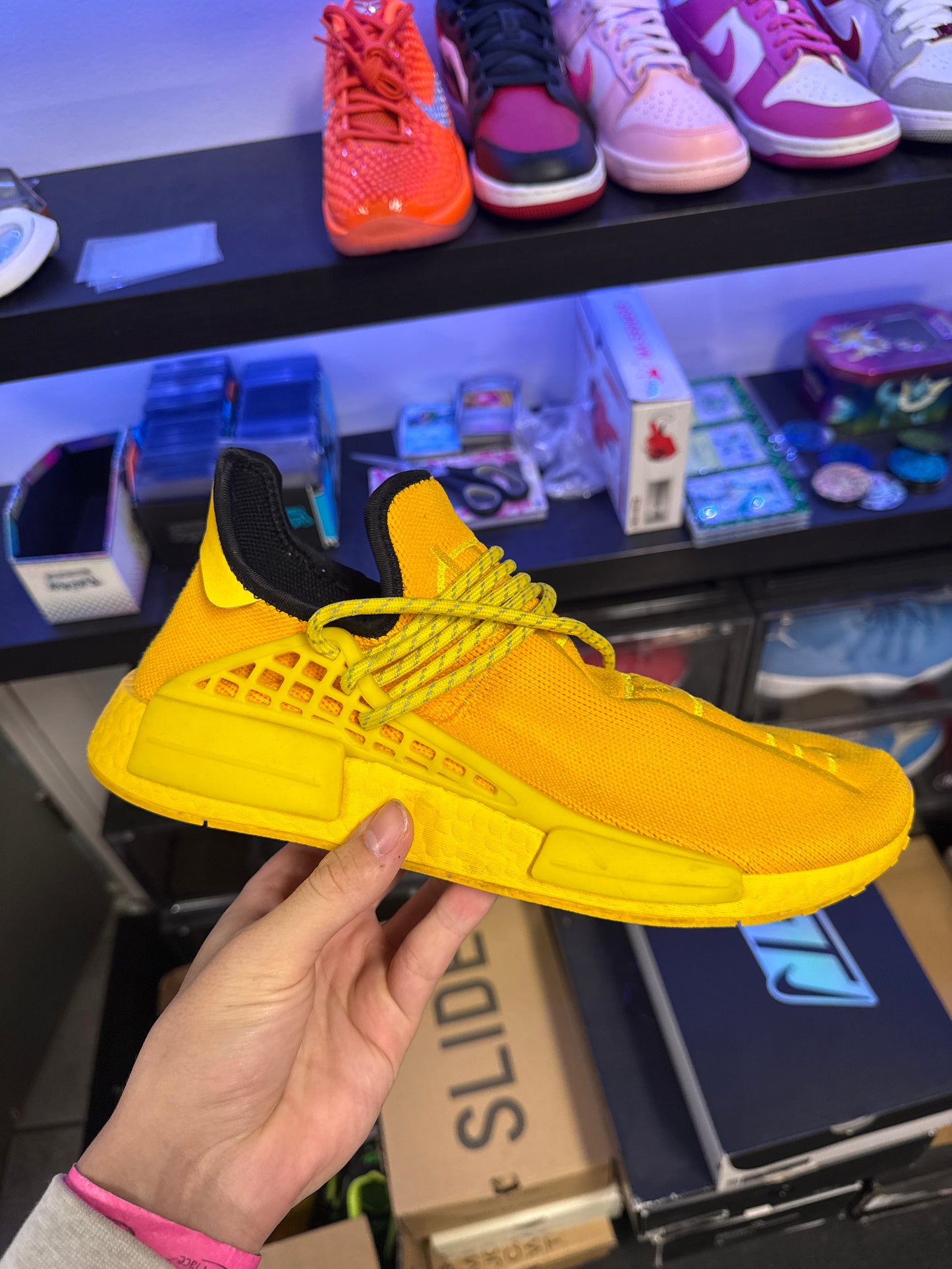 adidas NMD Hu Pharrell Extra Eye Yellow (US 8.5) (no box used)
