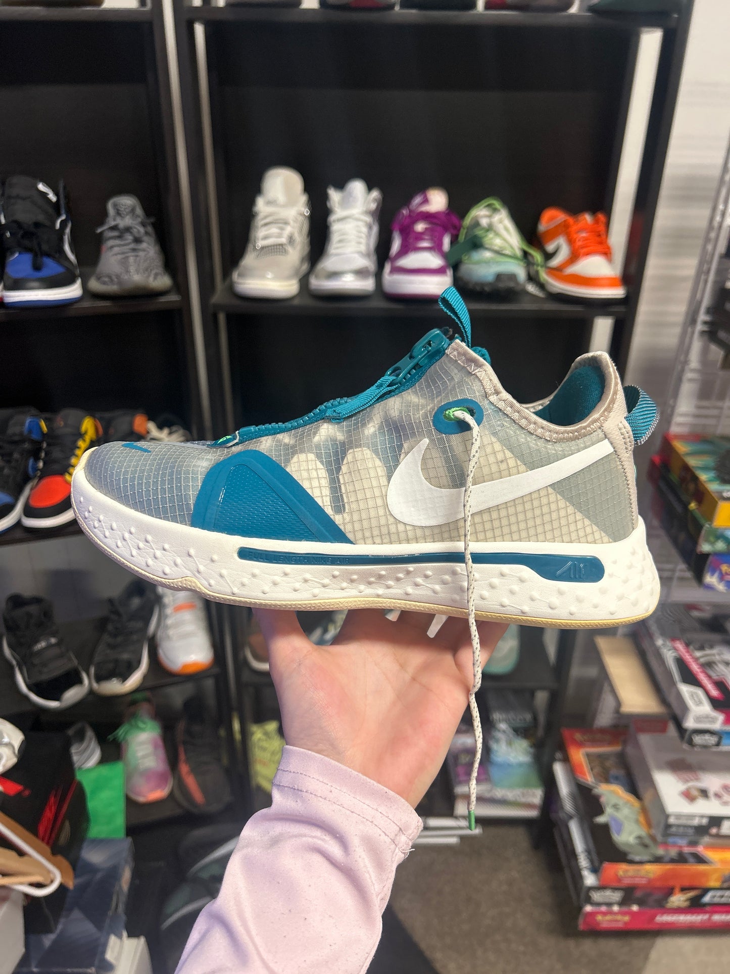 Nike PG 4 PCG Teal (US 8) (used, no box)