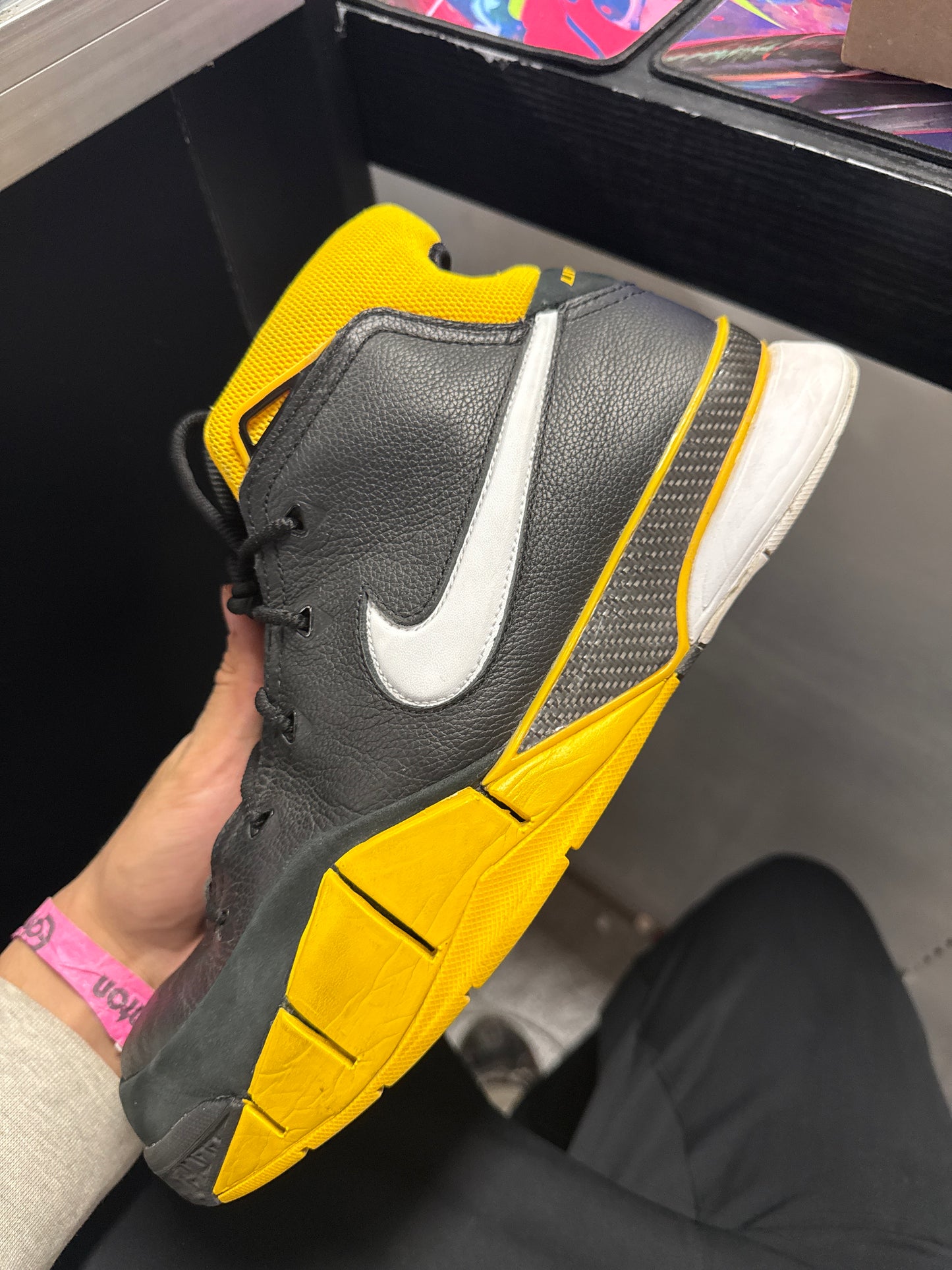 Nike Kobe 1 Protro Undefeated Yellow Camo (La Brea) (US 11) (used no box)