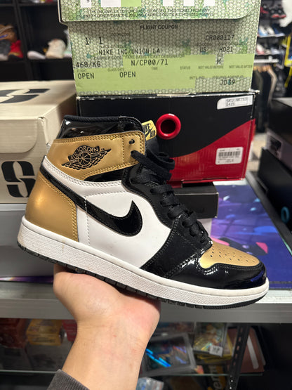 Jordan 1 Retro High NRG Patent Gold Toe (US 9) / USED NO BOX