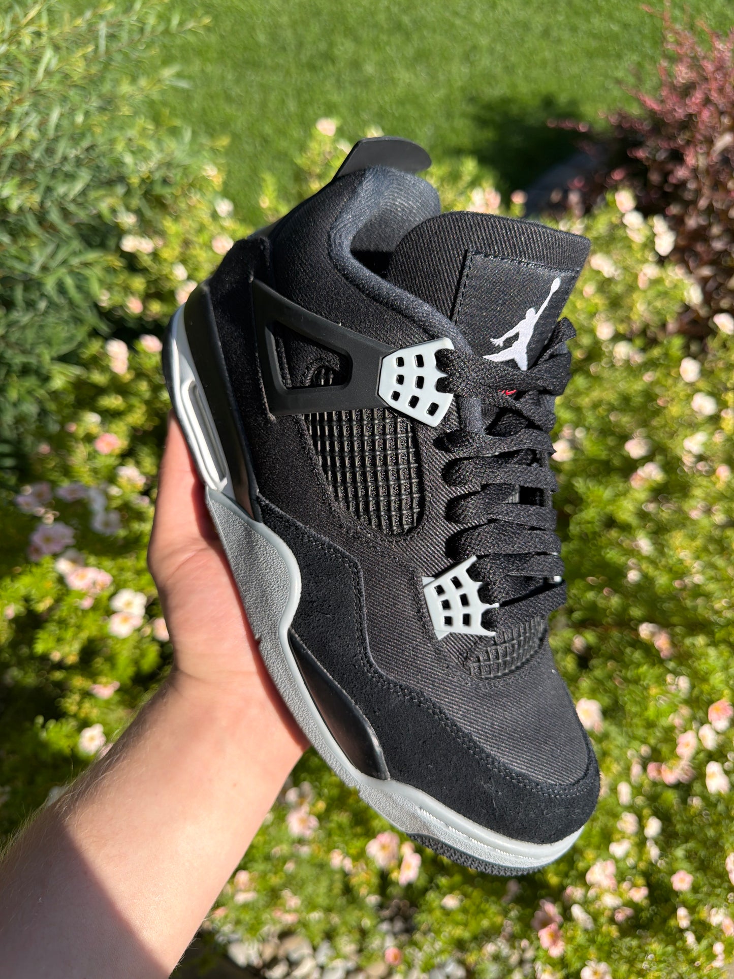 Jordan 4 Retro SE Black Canvas (US 8.5) (used no box)