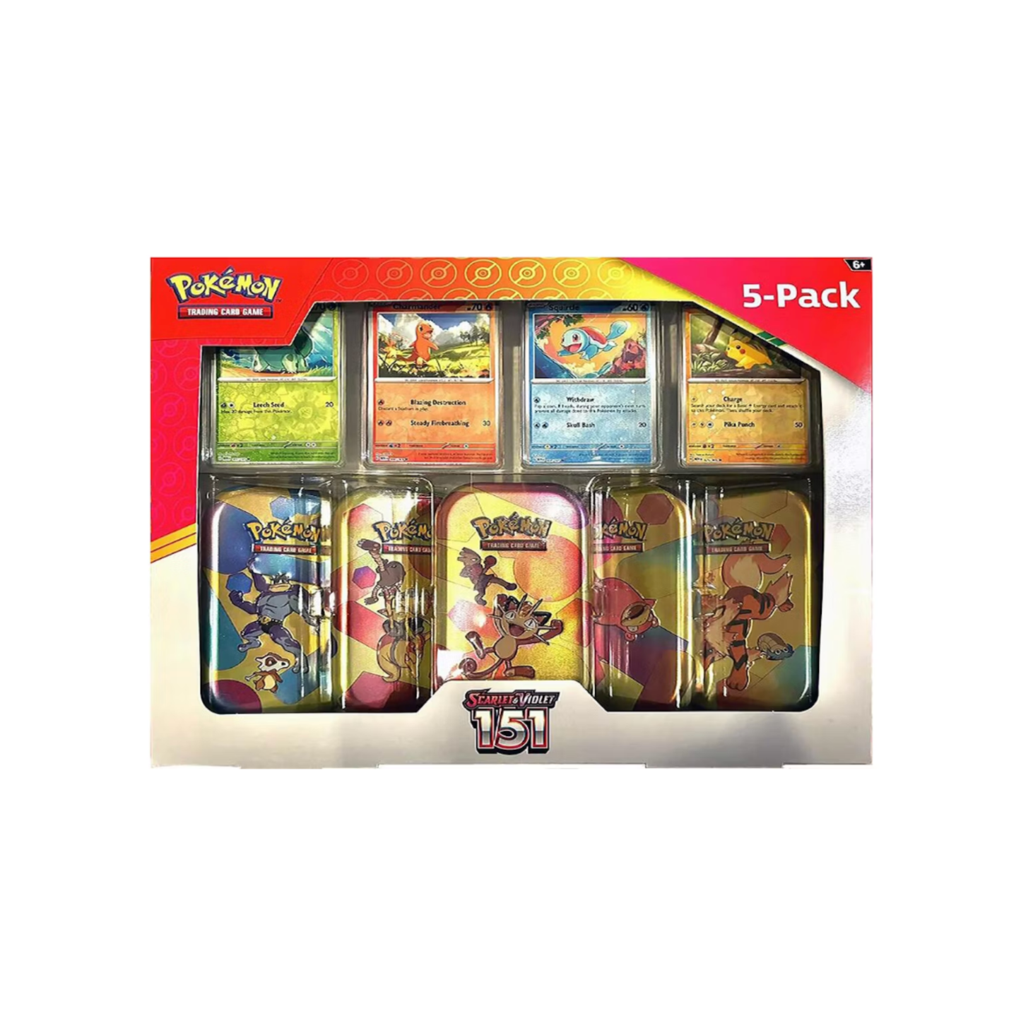 Pokémon Scarlet & Violet151 Costco 5 Mini Tin Bundle (Tin Art Mary Vary)