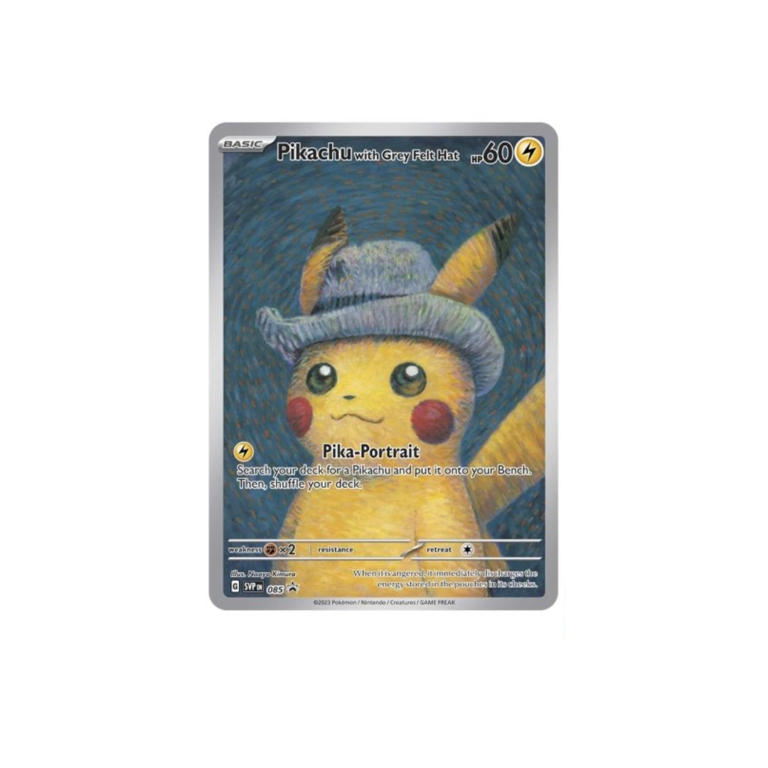 Pokémon TCG x Van Gogh Museum Pikachu with Grey Felt Hat