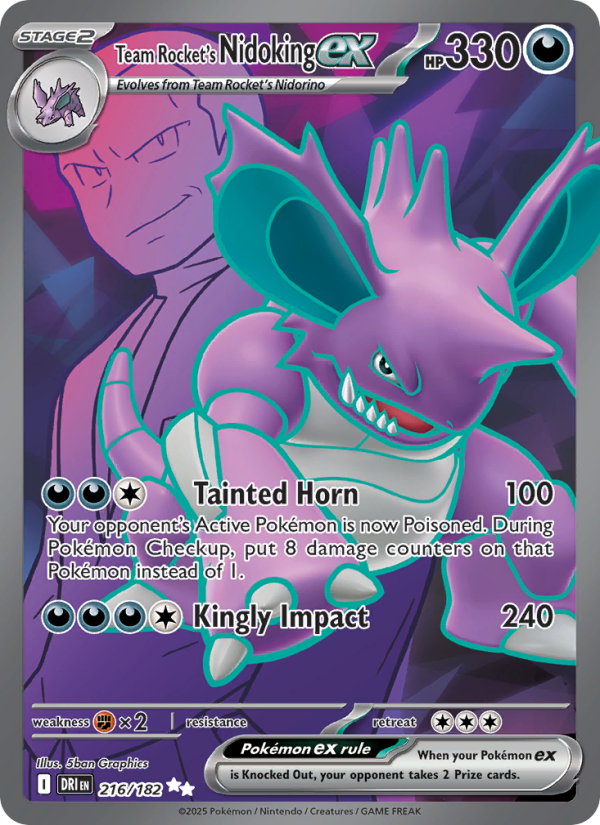 Image for card Team Rocket's Nidoking ex