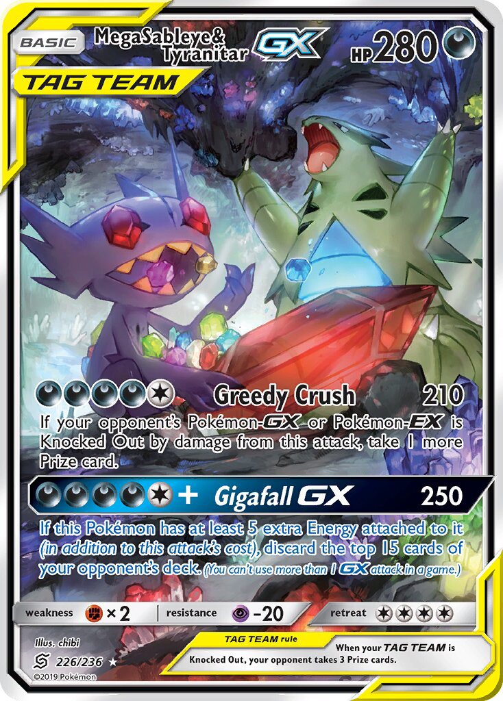 Image for card Mega Sableye & Tyranitar GX